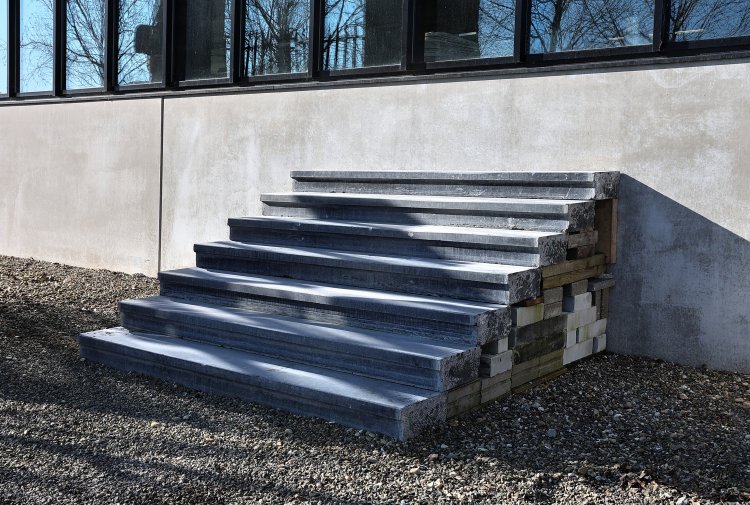 alte belgischer blaustein treppe