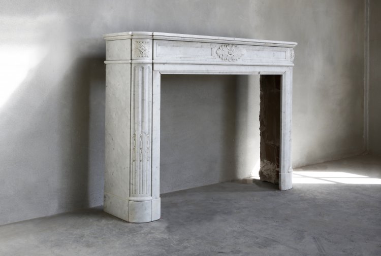 carrara marmor kaminmaske