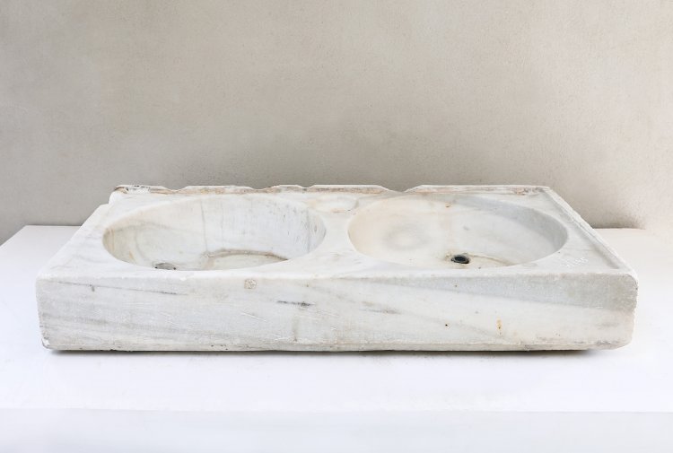 antiker Carrara marmor spüle