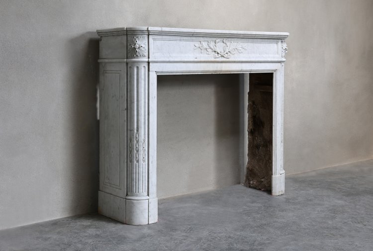 Carrara marmor kamin