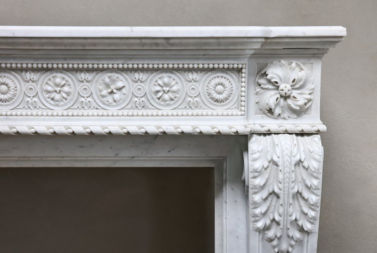 Carrara marmor kamin