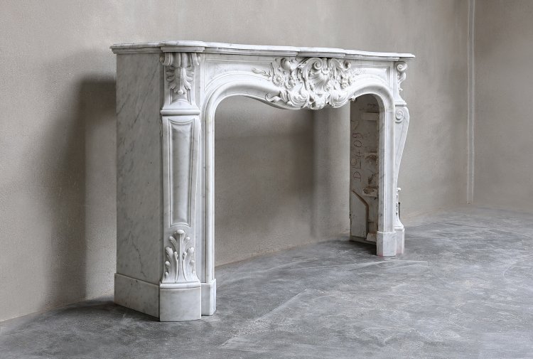 alte carrara marmor kamin