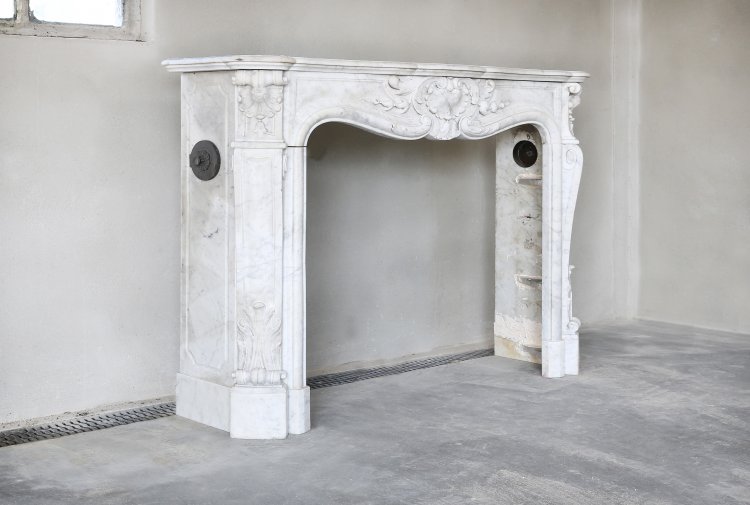 antike carrarra marmor kamin