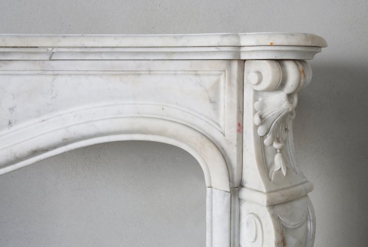 antike kamin von Carrara marmor 