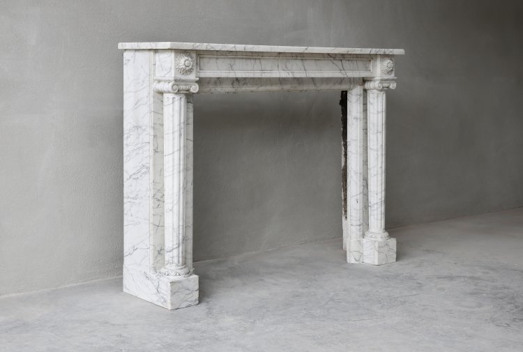 alte carrara marmor kamin