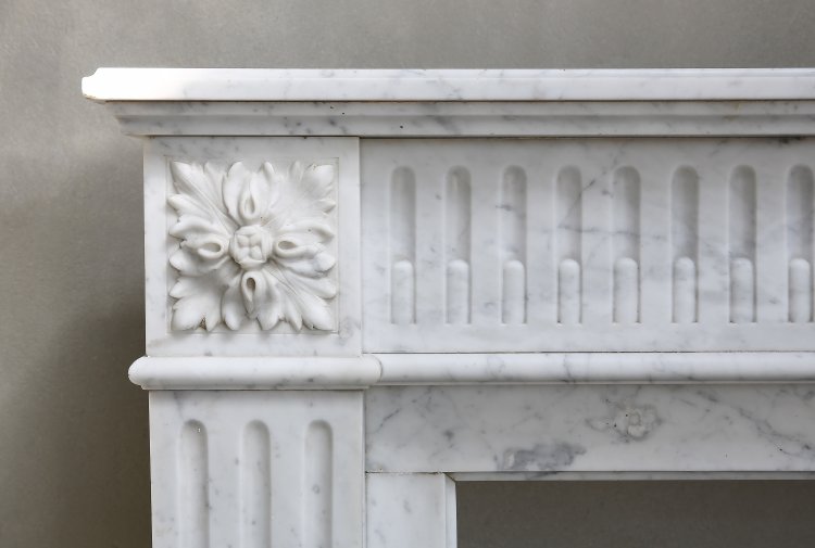 old french marble kamin