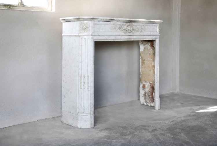 Carrara marmor kamin
