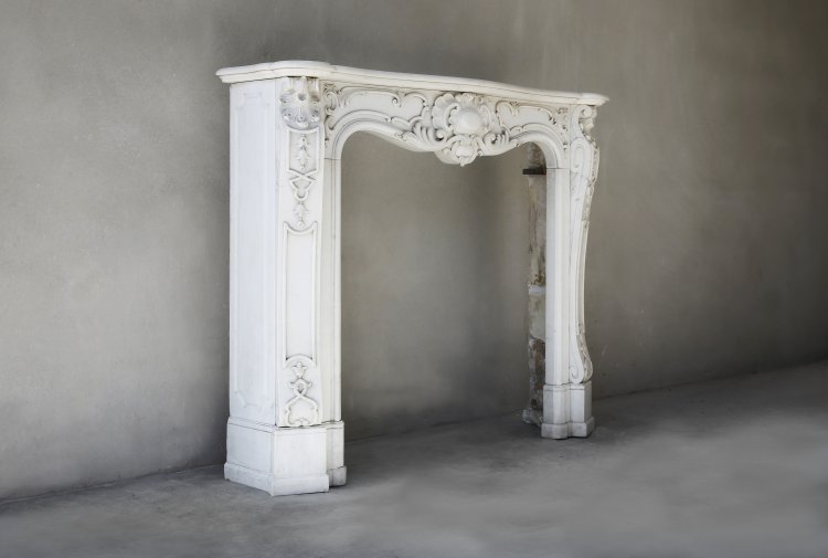 carrara marmor kaminmaske