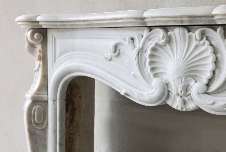 Louis XV stil marmor kamin