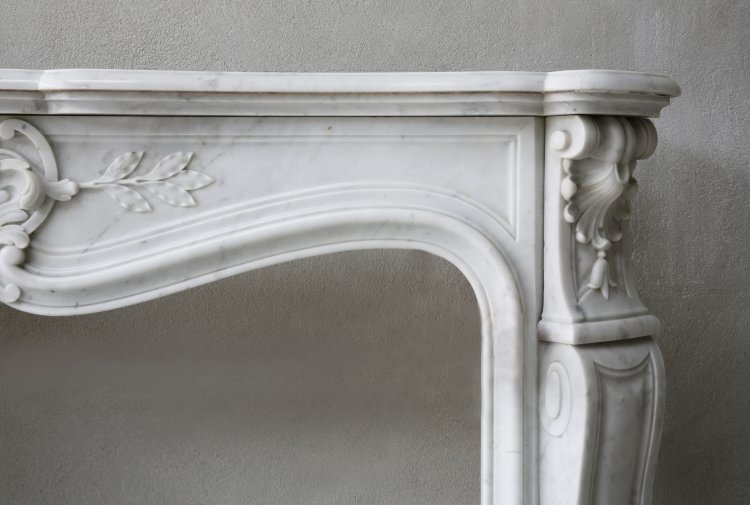 Carrara marmor kamin