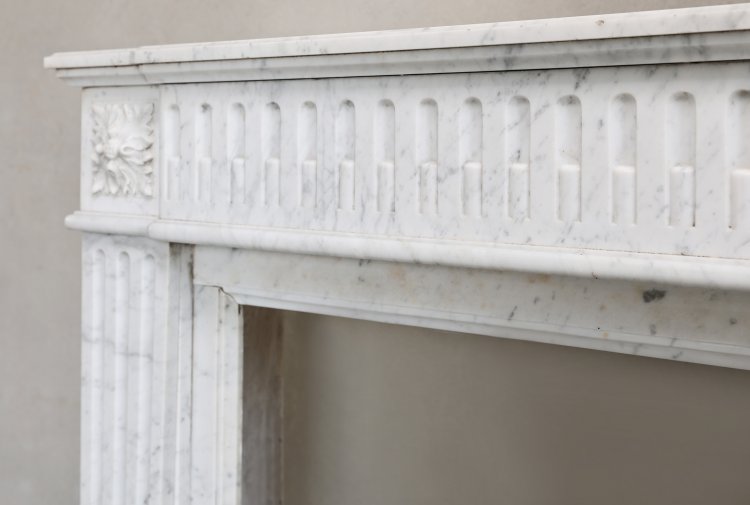 carrara marmor kaminmaske