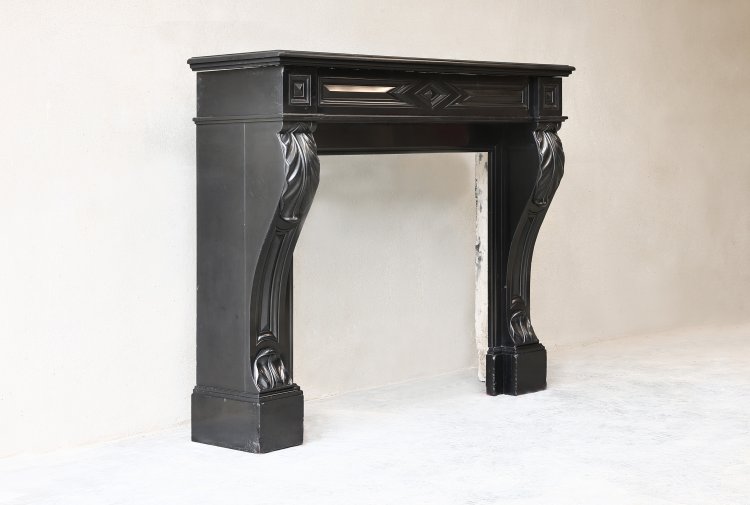 Noir de Mazy marmor kaminmaske