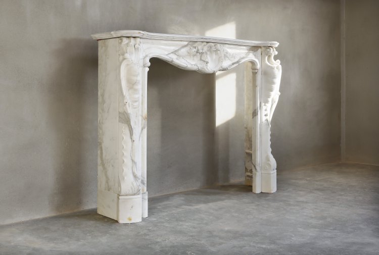 statuario marmor kaminmaske