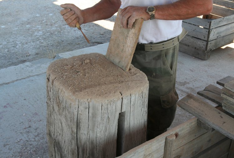 antike terracotta boden aus Frankreich